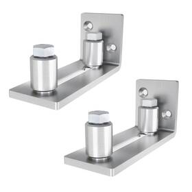 Ty-sr03-ssx2a Jubest Barn Door Floor Guide - Stainless Steel Adjustable Roller Wall Mounted