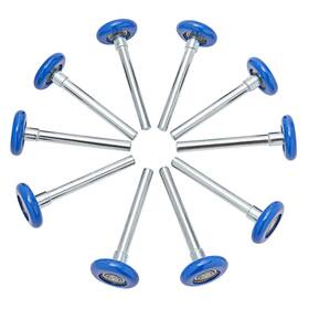 Juvo Plus 445036569542 10 Pack Nylon Garage Door Rollers 2 In Wheels With 4 Stems