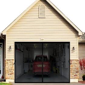 Yz001fba Juyezodu Magnetic Garage Screen Door For 8x7ft Car Durable Heavy Duty Fibergla