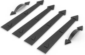 Jzvxx 747015365198 Garage Door Magnetic Decorative Hardware Kit Magnets Accents Faux H