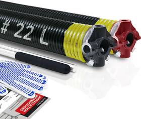 Kaimindogz 313088152173 Pair Of 2 Inch Garage Door Torsion Springs Set With Non-slip Winding Bar And Gloves Hi