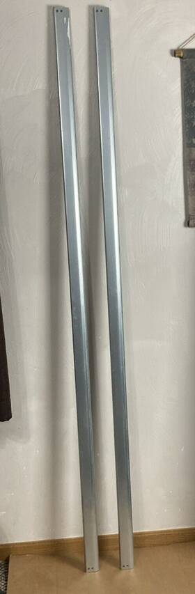 79922039 Kaimindogz Garage Door Vertical Left And Right Replacement Track Rail Set 7 Ft For 2 Inch Rollers