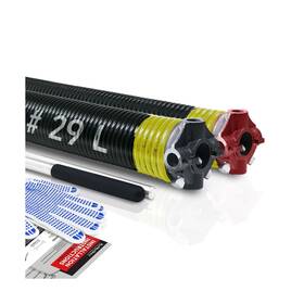 Km-207-200-29 Kaimindogz Pair Of 2 Inch Garage Door Torsion Springs Set With Non-slip Winding Bar And Gloves