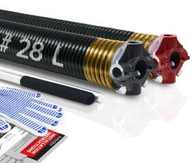 Km-218-200-28  Kaimindogz One 1 Left Garage Door Torsion Spring .218 X 2 28 With Winding Bars