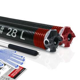 Km-225-200-28 Kaimindogz Pair Of 2 Inch Garage Door Torsion Springs Set With Non-slip Winding Bar And Gloves