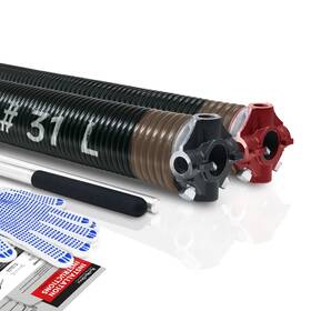 Km-234-200-31 Kaimindogz Pair Of 2 Inch Garage Door Torsion Springs Set With Non-slip Winding Bars And Glove