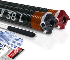 Km-250-200-38  Kaimindogz Pair Of 2 Inch Garage Door Torsion Springs Set 0.273x2ftftx38ftft