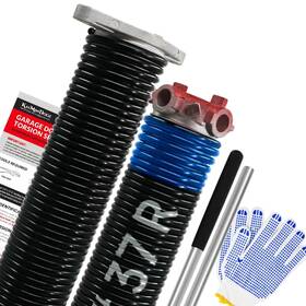 Km-262-175-37 Kaimindogz Pair Of 1.75 Inch Garage Door Torsion Springs Set With Non-slip Winding Bars&glov