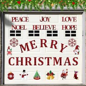 Wae-kanayu-1942 Kanayu 30 Pcs Christmas Garage Door Magnet Decorations Merry Fresh Style