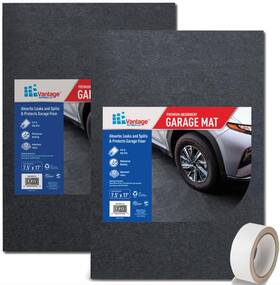 Vatg-gm2ct-01 Kittrich Corporation Vantage 2-piece Car Garage Floor Mats With Anti-slip Double Sided Ta