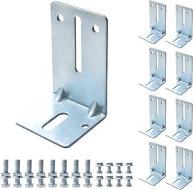 Kunyu 313030578549 Lajiaoz Heavy Duty Steel Garage Door Track Jamb Bracket Set J6 Reinforcement