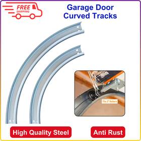 Lajiaoz 445031218216 Garage Door Curved Tracks Horizontal Vertical