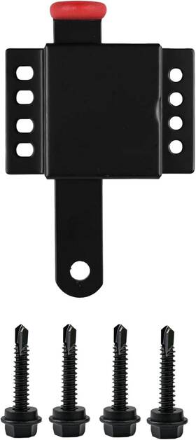 Leichig-001 Leichi 1 Pack Heavy Duty Garage Door Locks Matte Black Side Lock Inside D