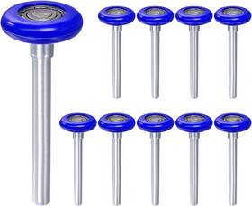 Linwnil 313035566527 10pcs 1.8 Inch Nylon Garage Door Rollers For 2 Track 4.25 Stem Quiet Garag