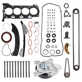 Loautong Aw6351 Head Gasket With Bolt Set And Engine Timing Chain Kit Water Pump 2zr-fe 1