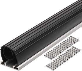 Loobani 744110919615 20ft Heavy-duty U Ring Shape Universal Garage Door Bottom Rubber Seal - Weatherp