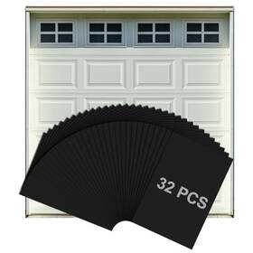 Lxus-window-32pcs-blk-241111 Lopyxbr 32 Pcs 4x6 Inch Magnetic Garage Door Windows 2 Car Kits Faux