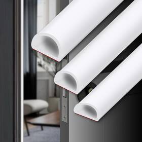 Lunghaa 711181471694 Self-adhesive Silicone Weatherstripping Door Seal D-shaped Weather Strip