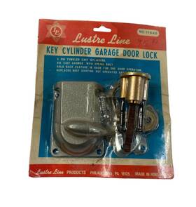 Ls68 Luster Line Garage Door Lock Keyed Deadbolt Cylinder Keys - Old Stock