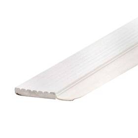 M-d Building Products 043374876840 2.5 Inch X 7 Ft. White Dual-vinyl Top And Sides Garage Door Weatherstripping