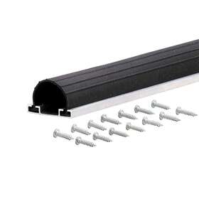 M-d Building Products 445014396313 9 Ft. Universal Garage Door Bottom Seal Heavy Duty Aluminum Rubber Weather Tight