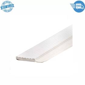 87684 M-d Building Products 7 Ft. White Dual-vinyl Top And Side Weatherstripping Sweep For Garage Doors New
