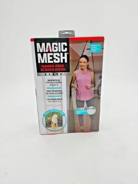 Magic Mesh C6kv5c75n Elite Magnetic Screen Door - Reinforced Mesh- Fits Doors Up To 39 Inch X83