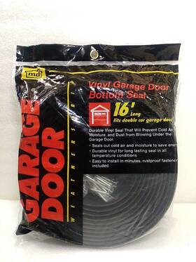 Md-16 Md 043374030464 Vinyl Garage Door Bottom Seal 16 Foot Long Easy Install