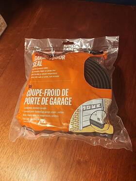 Ws31156 Md 9ft Bottom Garage Door Seal - Black New Sealed