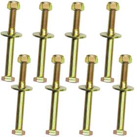 516180046 Metalsuberg 5/16 Inch X 3 Hex Head Bolt By Color Galvanization With Nylon Lock Nut And Large