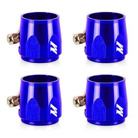 Mmhxf-12-4-bl Mishimoto -12an Hex Hose Finisher Clamp Set Blue
