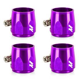 Mmhxf-12-4-pr Mishimoto -12an Hex Hose Finisher Clamp Set Purple