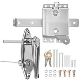 Hui-morningro-2406 Morningro Garage Door Lock Kit Universal L-handle With Inside Side Latch Keys Gara