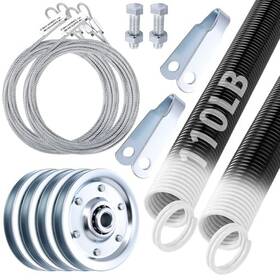 Hui-morningro-2721 Morningro Heavy-duty Double-looped Garage Door Extension Springs Bundle 110 Lb