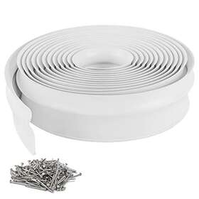 Myfamirea 095384762491 Garage Door Seal Strip Top And Sides 32.8 Feet Long Rubber Diy Weather Stripp