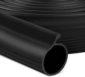Myfamirea 445000590596 20 Ft Garage Door Bottom Seal Rubber 0.19 Inch P Bulb Weather