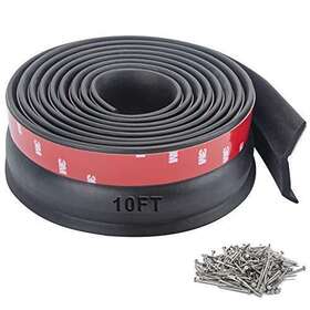 Myfamirea 669874365952 Universal Garage Door Seals Strip Bottom Rubber 10 Feet Diy Weatherproofing