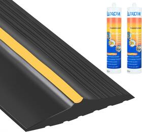 Myfamirea 726084265592 20ft Garage Door Bottom Threshold Seal Strip With 300ml Black Adhesive