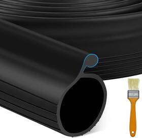 Lpbgdbs5m Myfamirea 16.5 Ft Garage Door Bottom Seal Rubber Weather Stripping 0.35 Inch Big P Bulb Blac