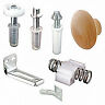 N 7283 Primeline Nylon Closet Door Repair Kit White 049793972835