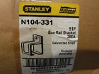 20038613104338 N104-331 - N104-349 Stanley National Galvanized Single Box Rail Bracket With 038613104334