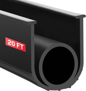Natgai 445003753714 20ft Garage Door Seal Bottom Rubber Epdm Weatherproof Strip Universal U