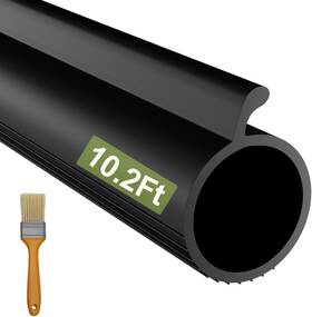 Nayotaa 711181877229 Garage Door Seals Bottom Rubber 10.2ft P Bulb Seal Replaceme