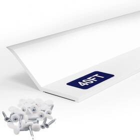 Nayotaa 717813088094 Garage Door Seal Top And Sides - 40 Ft Tpe Weather Stripping