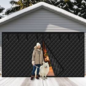 Ngp46240812bwckml Ngnfzq Garage Door Screen For Winter 16x7ft Roll Up Insulation Kit Thic