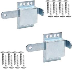 Nidaye 445026610681 2 Pieces Heavy Duty Inside Deadlock Galvanized Steel Garage Door Slide Lock