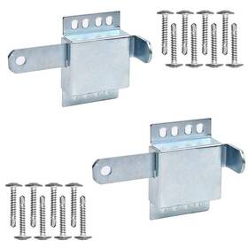 Nidaye 733810081470 2 Pack Heavy Duty Inside Deadlock - Galvanized Steel Garage Door Side Lock/ho