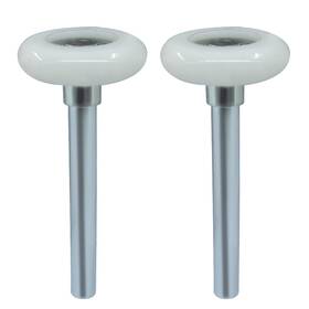 Osvje Cz202504020018 2 Pcs 1.8 Inch Nylon Garage Roller 4 Stem Quiet Wheels For Smooth And Dur