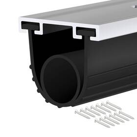 Papillon 687987790188 Heavy-duty U Shape O Ring Combination Universal Garage Door Bottom Seals Rub