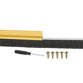 Pta250105tt000916jp Patikil Door Brush Sweeps 0.59 Inch Bristles X 47.24 Long H-shape Aluminum Alloy Holder